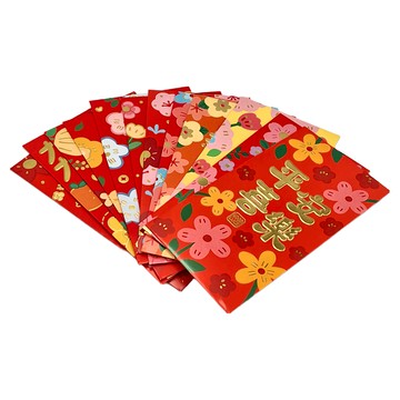 新年春節創意紅包袋  12個