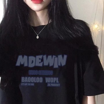 ins火網紅潮牌短袖t恤女年新款夏裝寬松韓版原宿風半袖上衣