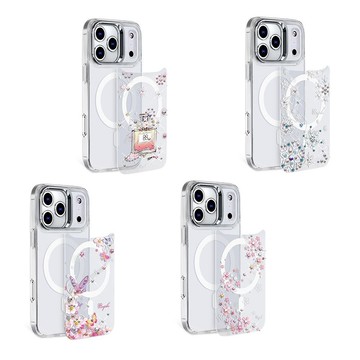 apbs iPhone系列 可拆式磁吸片材彩鑽手機殼-單售片材9
