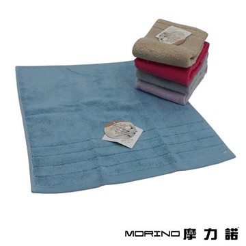 【MORINO】無撚紗素色典雅方巾