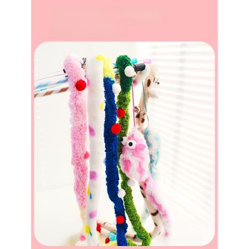 Petio派地奧逗貓棒寵物貓咪自嗨解悶帶鈴鐺耐咬長桿玩具消耗體力