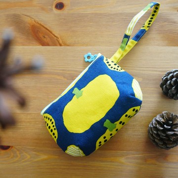 南瓜來信・藍色款・手拿包