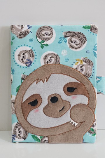 Bucute樹懶半立體布書套/媽媽手冊/書套/寶寶手冊書套