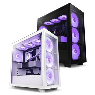 【享最高折300】NZXT 恩傑 H7 Elite 2023 黑/白 電腦機殼 內建核心扇x3/靜音扇x1/至多7風扇裝配