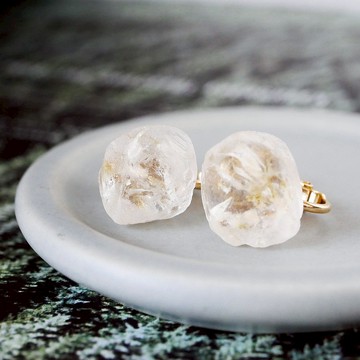 封存乾燥花的冰糖耳環 / Diamond Snow