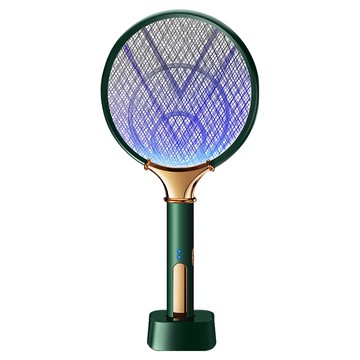 OMG 手持/立式2合1 3層超大網面電擊式捕蚊拍  47 x 23cm  綠色