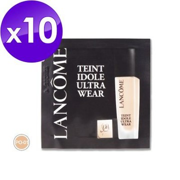 (即期品)LANCOME 蘭蔻 零粉感超持久粉底 1ml x 10 (效期至2026年10月)
