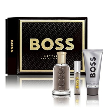 《平輸版》【HUGO BOSS】自信男性淡香精香氛禮盒(淡香精100ML+隨身瓶10ML+沐浴膠100ML)