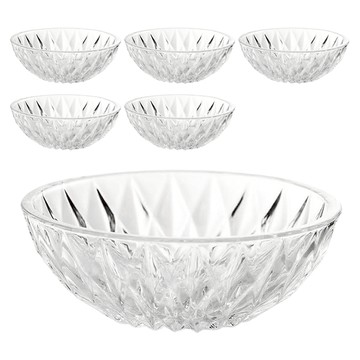 Ocean Glass 太陽碗 5吋 透明 (玻璃碗/沙拉碗/點心碗)  6個