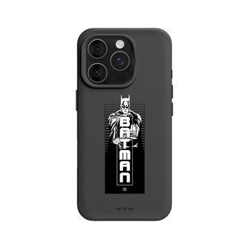 iPhone 16 Pro SolidX 黑 - Batman 蝙蝠俠 - 黑白畫風-蝙蝠俠