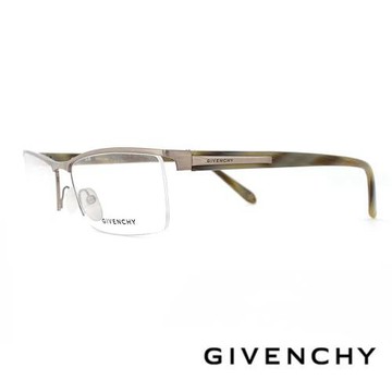 【GIVENCHY 紀梵希】法國時尚魅力都會眉框光學眼鏡(- 銀 - GIVGV394-SA7X)