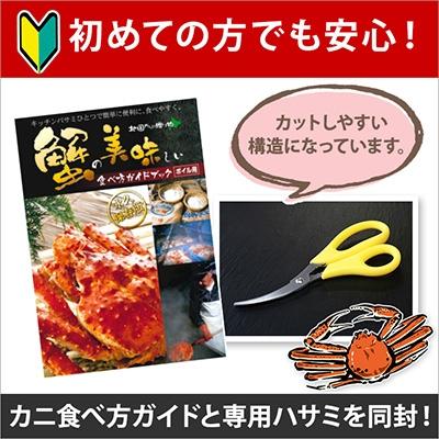 ふるさと納税 弟子屈町 ズワイガニ足 約1kg 2-3人前 蟹ハサミ・ガイド付 ボイル済み 北海道 弟子屈町 1523