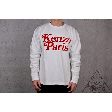 【HYDRA】Kenzo by Verdy L/S Tee 白紅 KP 薄長袖 長踢 長T【FE55TS1454SI】