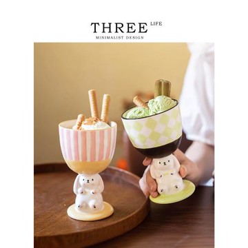 Tlife·Together·杯具可愛兔子高腳杯酒杯馬克杯送禮禮物 | 相伴