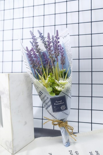 普羅旺斯法式風情薰衣草花束/擬真花/婚紗攝影/畢業花束/花束