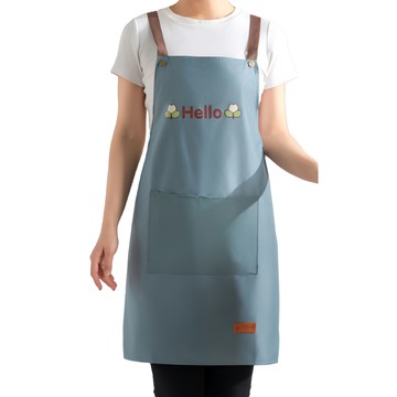 Bloom H型簡約防水圍裙  藍色  1個