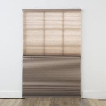無拉繩日夜型蜂巢簾 90X185 亞麻