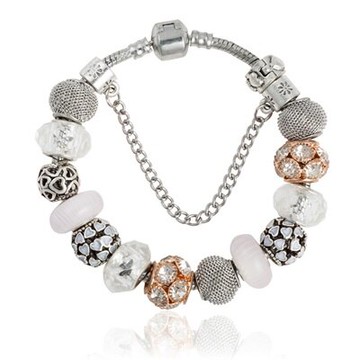 串珠手鍊 手環-時尚閃亮鑲鑽精美琉璃飾品生日情人節禮物女配件73kc413【獨家進口】【米蘭精品】