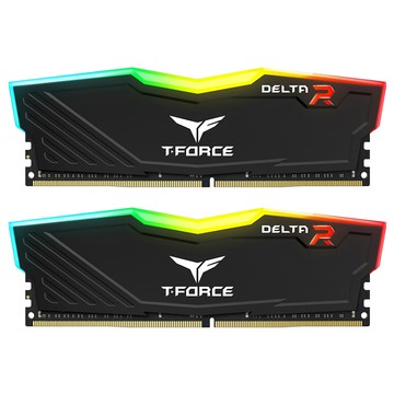 TEAMGROUP 十銓 T-FORCE Delta 炫光RGB系列記憶體 內建Force Flow RGB燈效 支援XMP2.0一鍵超頻  DDR4-3200 CL16  2個