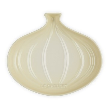 LE CREUSET 瓷器洋蔥盤(中)(沙丘白-無盒)