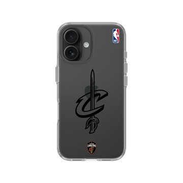 iPhone 16 Clear 透明 - NBA - B&W-克里夫蘭騎士 Cleveland Cavaliers B&W