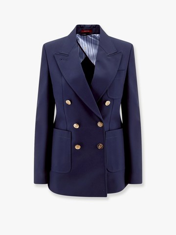Cotton blazer with iconic gucci crest buttons - GUCCI - gender_Woman