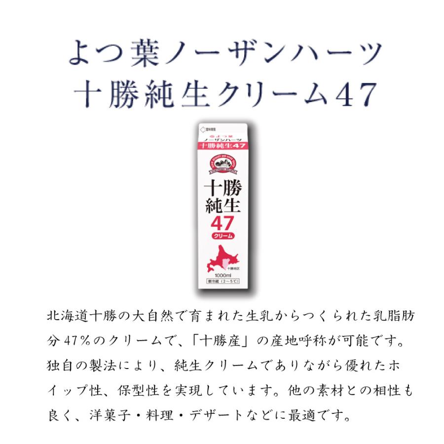 よつ葉乳業 よつ葉 ノーザンハーツ 十勝純生クリーム47 1000ml