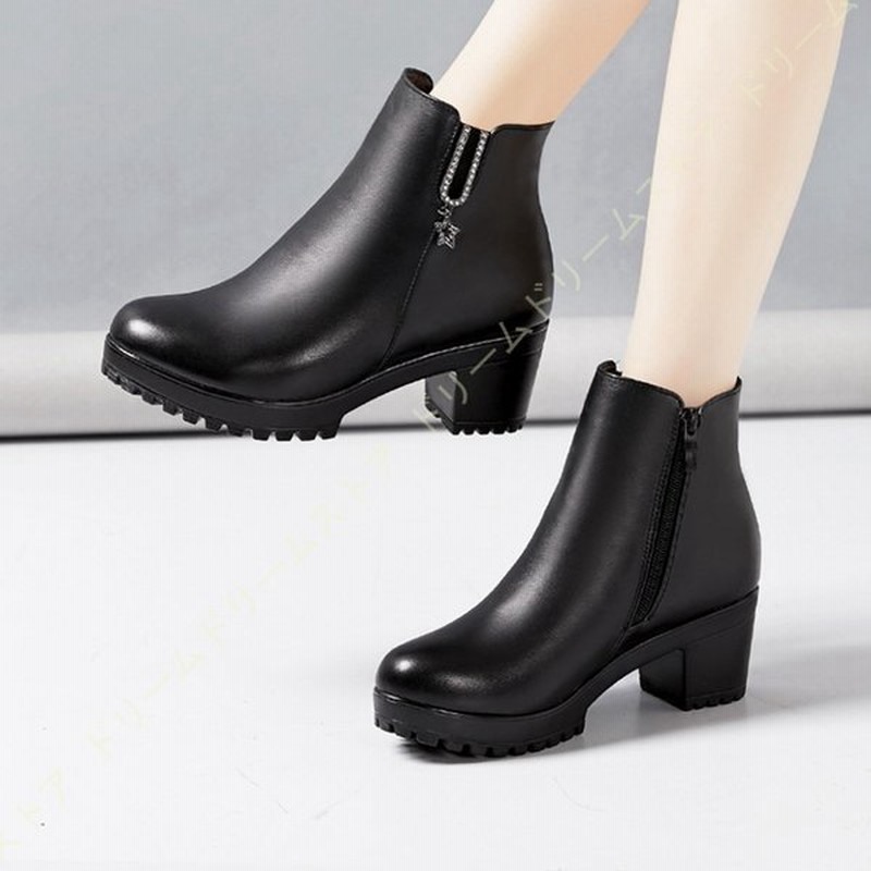 レディース ブーティー 厚底 ヒール 疲れない ショートブーツ 6cmヒール ラウンドトゥ 袴ブーツ ワークブーツ 厚底ブーツ 成人式 卒業式 サイドジッパー 通販 Lineポイント最大0 5 Get Lineショッピング