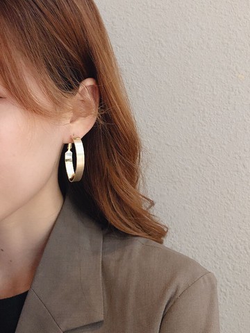 東大門耳圈韓國氣質簡約網紅耳墜女歐美輕奢耳飾品新款潮耳扣1入