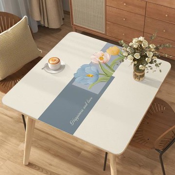 小清新方桌墊桌面墊免洗防水防油桌布防燙隔熱餐桌墊子四方桌臺布