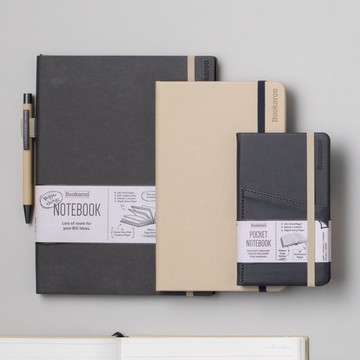 A5撞色筆記本 書寫筆記日記本學習本開會本文具 英國進口Bookaroo