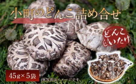 008-300 小町のどんこ詰め合せ どんこ椎茸 45g×5パック 合計225g