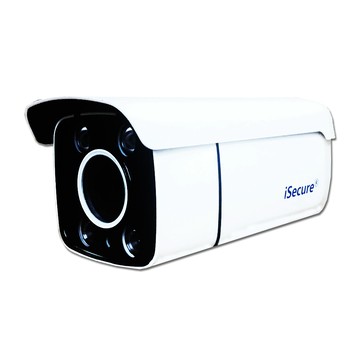 iSecure _3MP 6mm 星光全彩子彈型網路攝影機, H.265 旗艦商品:三百萬像素+錄影兼錄音+雙向可對講, 主要賣點: 24H 全彩色+畫質超清晰+色彩超鮮明+雙模式供電 (12V/PoE), 隨機贈送一條 20 米網路線! 即買即用!