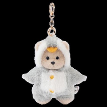 Teddy Tales 企鵝裝扮 Lina熊 鑰匙圈 奶茶色  1個  奶茶  15cm
