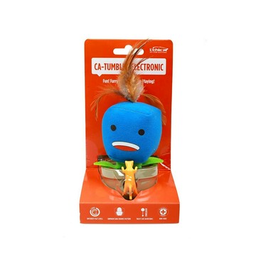 L'chic CA TUMBLER 羽毛不倒翁零食玩具 增加互動樂趣 透過玩樂舒緩毛孩壓力 使用天然塑料  230g  哈哈笑  1個