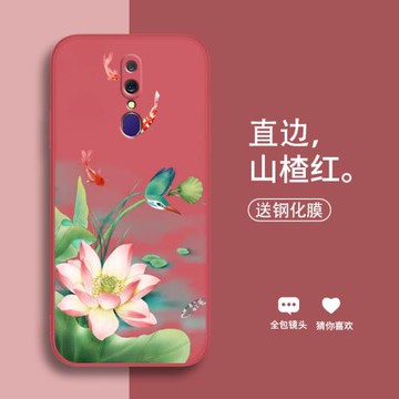 適用于oppoa9手機殼a9x荷花PCAM10中國風opa硅膠軟殼oppa鏡頭全包防摔opp0pp0ppoa男女opooa新款poopa網紅