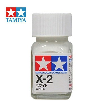 【鋼普拉】現貨 TAMIYA 田宮 X-2 X2 亮光白色 分色擦拭法 油性法瑯漆 模型漆 80002 10ml