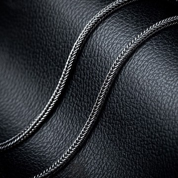 【JK銀飾】男士格調仿舊蛇骨／925純銀【項鍊、man】