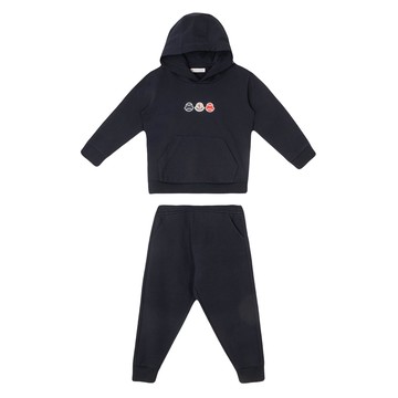Moncler Enfant Kids 嬰幼兒 Logo 標誌連帽衛衣套裝