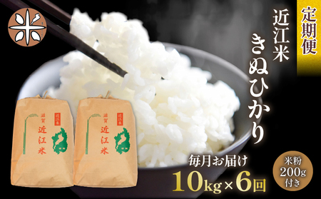 令和5年産 きぬひかり 10kg 全6回 近江米 新米 米粉 200g付