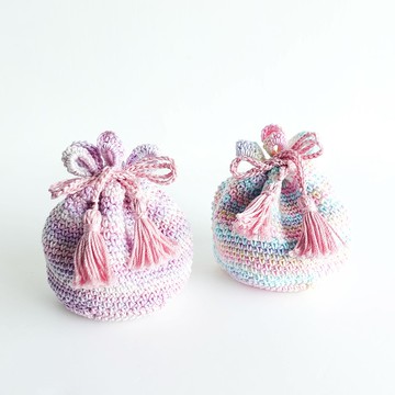 編織花邊束口收納袋 | 索繩袋