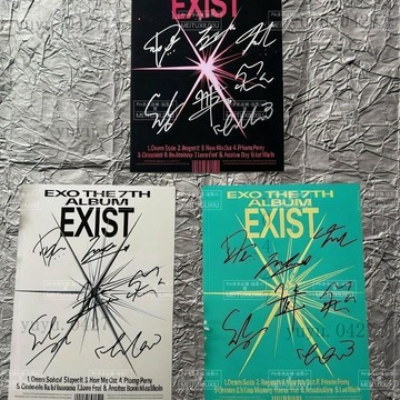 官方正品 EXO 簽名專輯 活動現場親籤 保真 粉絲應援收藏周邊 親筆簽名 親簽專輯 邊伯賢 吳世勳 張藝興 金鐘仁