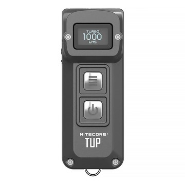 NITECORE 奈特科爾 TUP 科技金屬車鑰匙手電筒 1000流明 LED 聖誕節禮物首選 (金屬灰)  1個