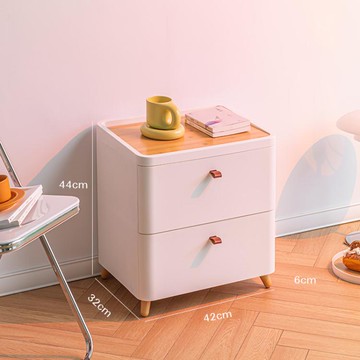 床頭櫃 收納柜抽屜式置物柜家用衛生間浴室塑料多層儲物柜日式臥室床頭柜【開春特惠】