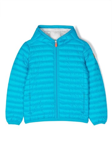 Save The Duck Kids - padded hooded jacket - kids - Polyester/Nylon/Polyester - 2 yrs - Blue