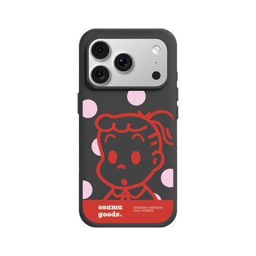 iPhone 18 Pro SolidX 黑 - OSAMU GOODS - 大圓點系列-Jill