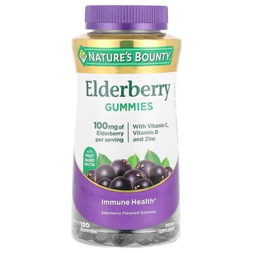 Nature's Bounty, 接骨木果軟糖，120 粒軟糖