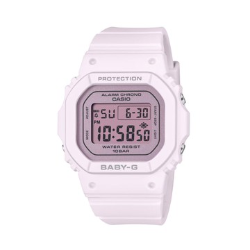 【CASIO 卡西歐】BABY-G 芭蕾風 優雅光澤 奢華質感 電子錶款 粉 BGD-565SC-4B_37.9mm