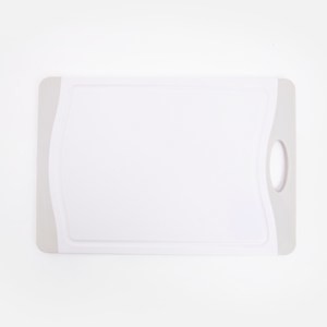 抗菌止滑PP溝槽砧板25x36cm 灰