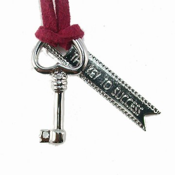 伊飾童話 The Key Of Success雙墜鍊/桃紅